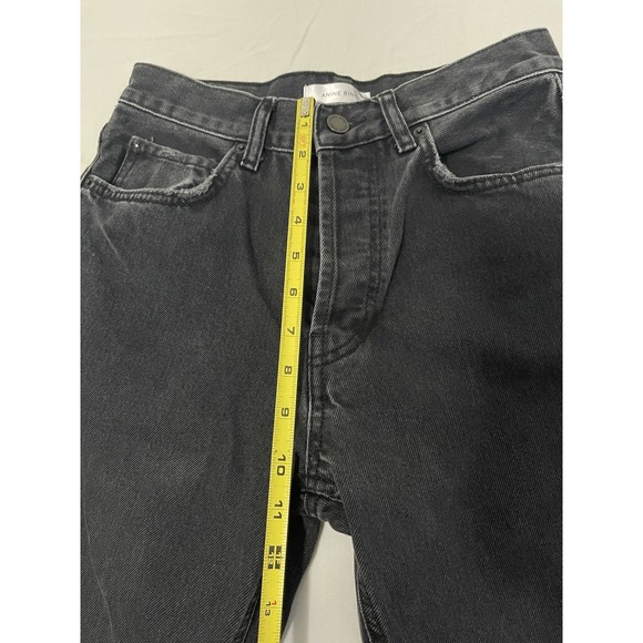 Anine Bing - Kate Straight Charcoal Jeans Size 26 Button Fly $250 - Picture 6 of 7